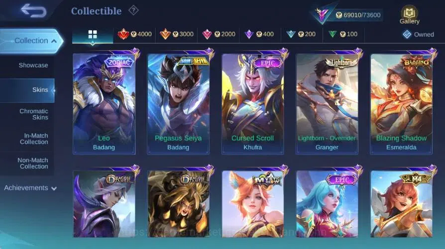 Mobile Legends: Bang Bang Accounts Global|Skin 251|Renowned|KOF Karina|Collector Nata image 7