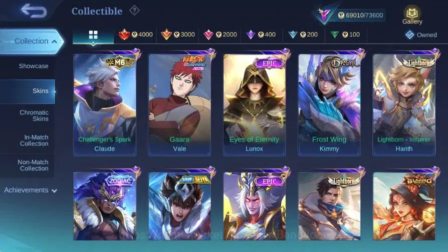 Mobile Legends: Bang Bang Accounts Global|Skin 251|Renowned|KOF Karina|Collector Nata image 8