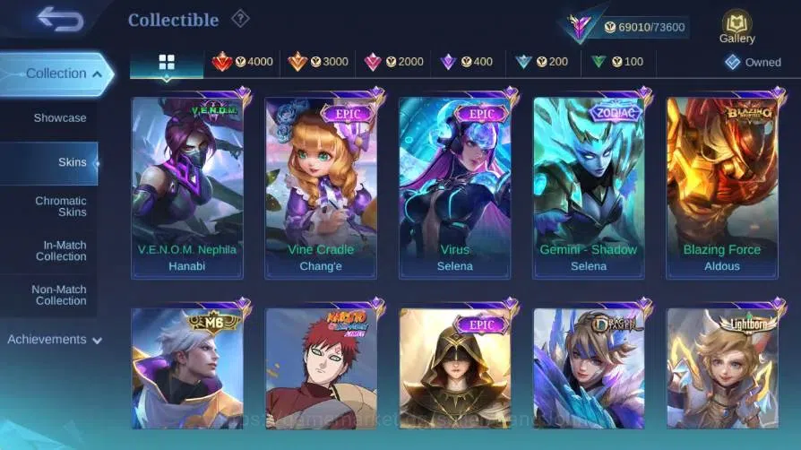 Mobile Legends: Bang Bang Accounts Global|Skin 251|Renowned|KOF Karina|Collector Nata image 9