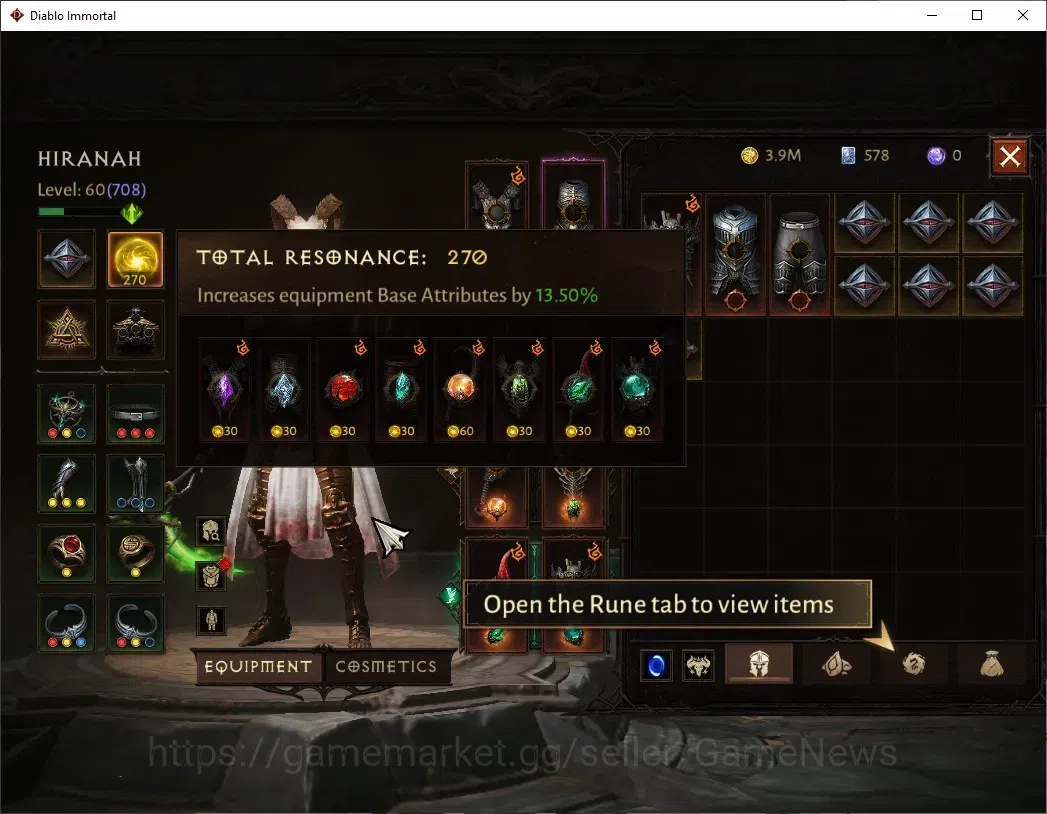Diablo Immortal Accounts NA - High Heavens|CS ON|Lv60(708)|Necromancer|36k image 4