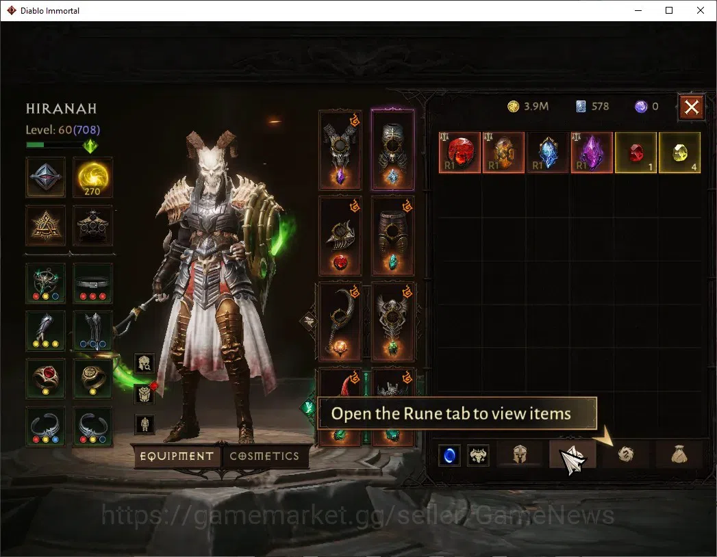 Diablo Immortal Accounts NA - High Heavens|CS ON|Lv60(708)|Necromancer|36k image 6