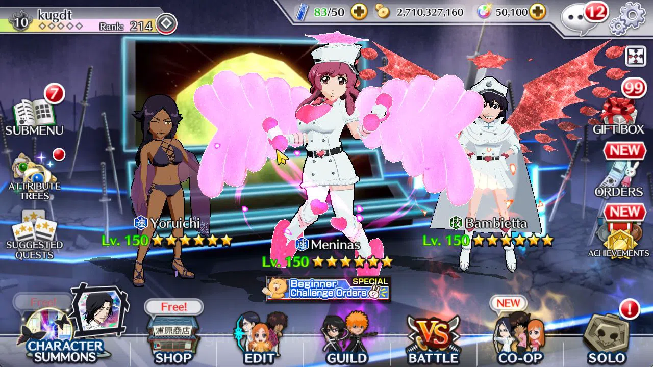 Bleach: Brave Souls Mid-Tier [GLOBAL]50K Orb|TYBW26[Meninas,Bambieta],Rukia,Ich image 1