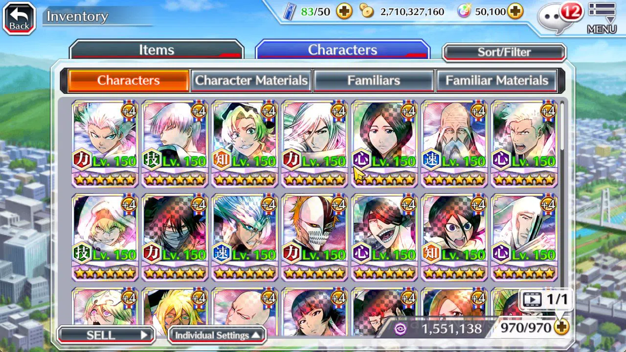 Bleach: Brave Souls Accounts Mid-Tier [GLOBAL]50K Orb|TYBW26[Meninas,Bambieta],Rukia,Ichigo 10th Anniv,Aizen Renewd,Duo 10