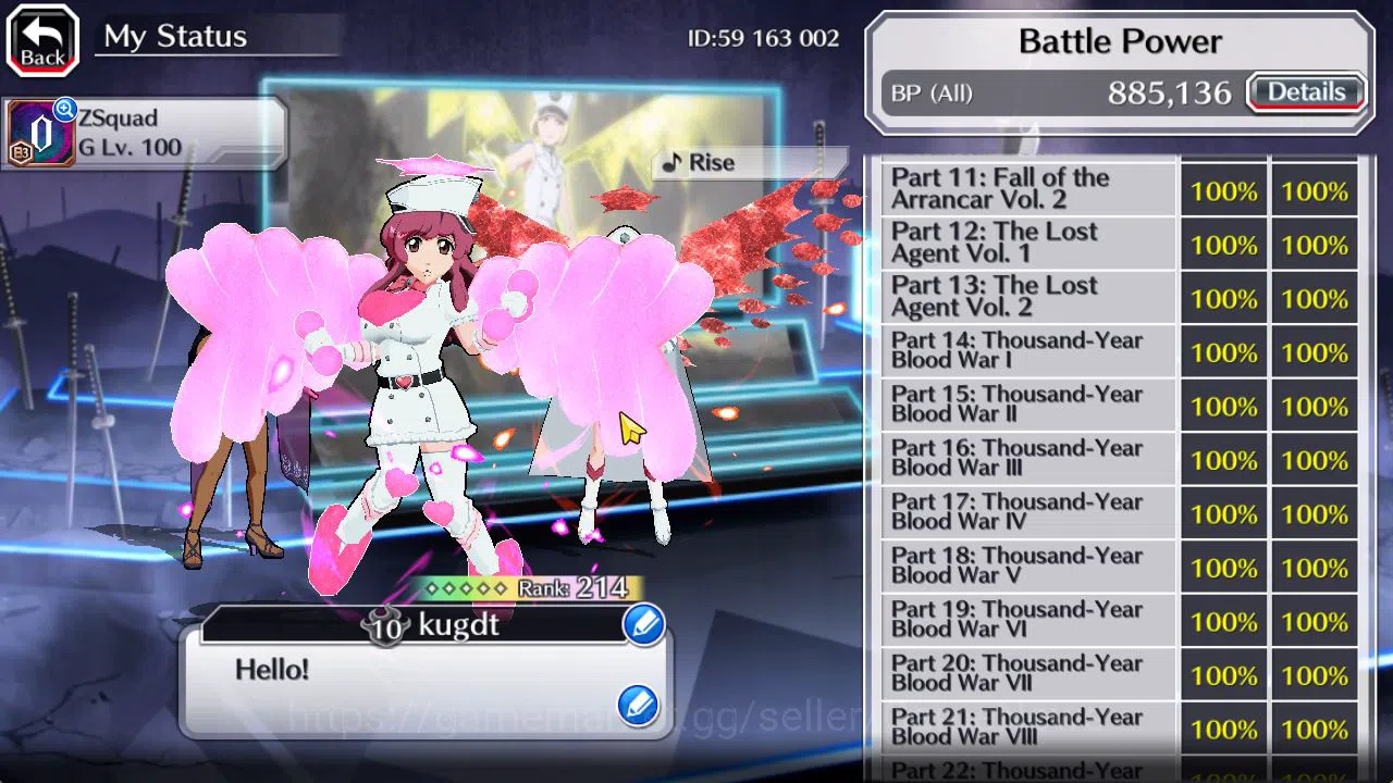Bleach: Brave Souls Accounts Mid-Tier [GLOBAL]50K Orb|TYBW26[Meninas,Bambieta],Rukia,Ichigo 10th Anniv,Aizen Renewd,Duo 5