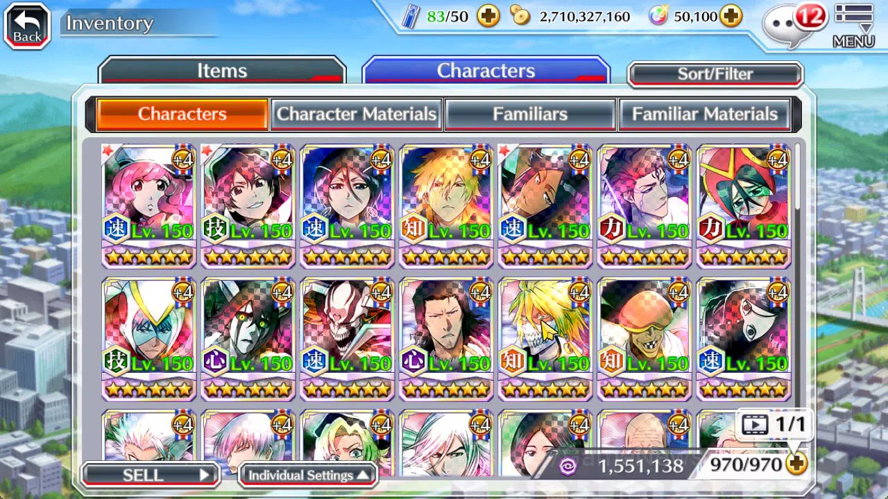Bleach: Brave Souls Accounts Mid-Tier [GLOBAL]50K Orb|TYBW26[Meninas,Bambieta],Rukia,Ichigo 10th Anniv,Aizen Renewd,Duo 9