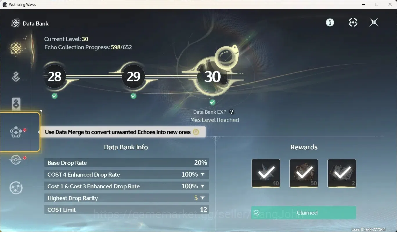 Wuthering Waves Accounts EU|UL 49|Rank 5|2 Char Limited [Lucy Rc6,Rebecca]+ image 12