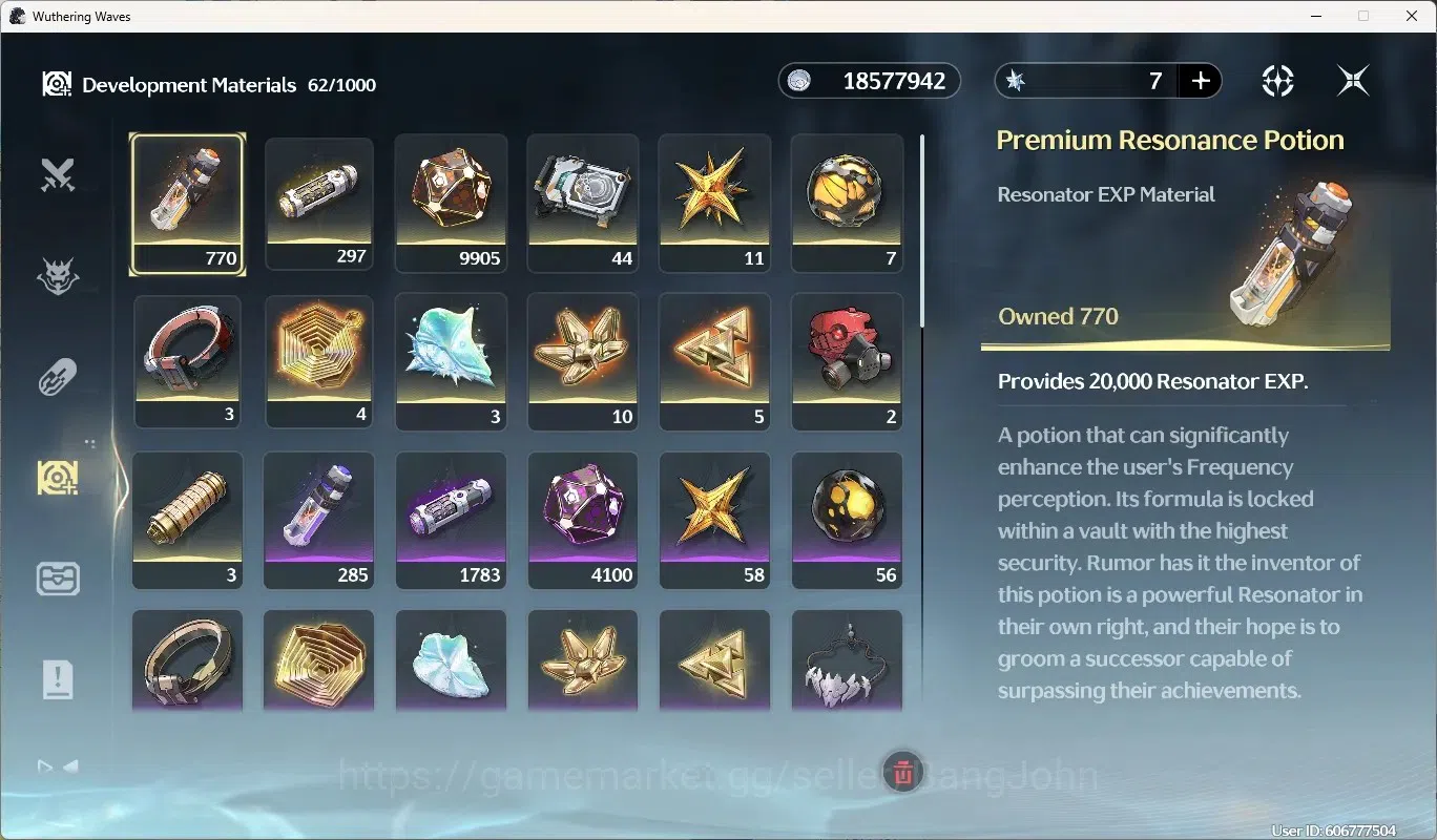 Wuthering Waves Accounts EU|UL 49|Rank 5|2 Char Limited [Lucy Rc6,Rebecca]+ image 8
