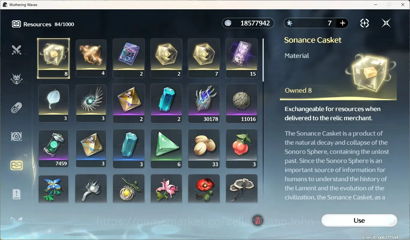 Wuthering Waves Accounts EU|UL 49|Rank 5|2 Char Limited [Lucy Rc6,Rebecca]+ image 9