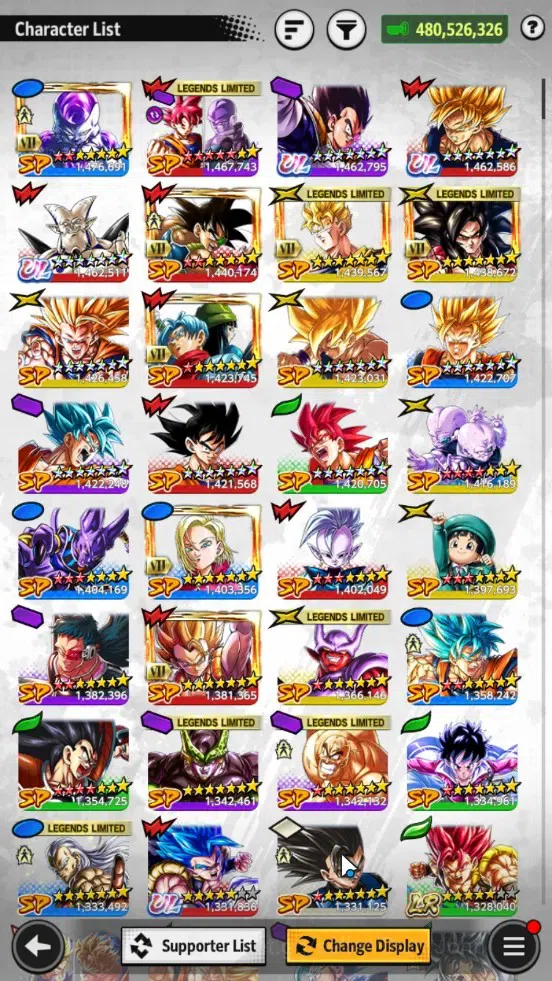 Dragon Ball Legends Accounts Global | Lvl 161|480M Total Power|3 LR|4 UL|LR Tru image 8