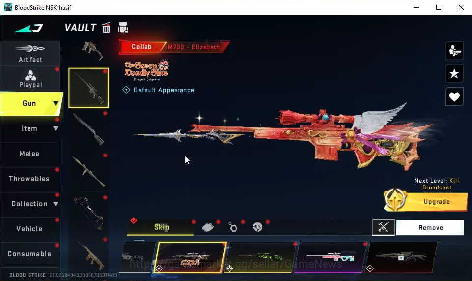 Blood Strike Accounts ASIA|ETERNAL ZERO-Odashadow|Melee ULTRA Katar-Claw image 19