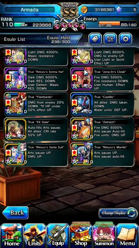 Grand Summoners Accounts End-Game Global|Rank 110|3 SP Art|31 Ascend 19 TW(S Miyu,Beta,Shadow,Isliid,Chloe 2x,Mikoto,DL 9