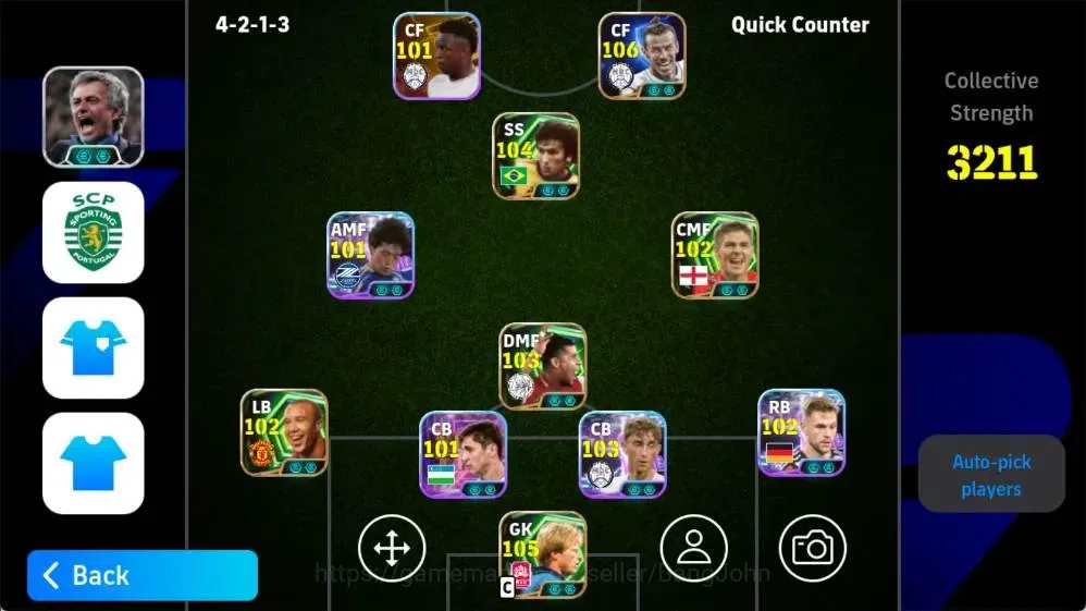 eFootball Accounts Mobile|PW 3211|Fabio Cannavaro Epic,Gareth Bale Bi image 1