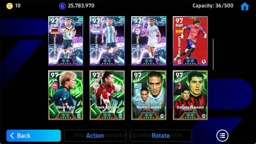 eFootball Accounts Mobile|PW 3211|Fabio Cannavaro Epic,Gareth Bale Bi image 5