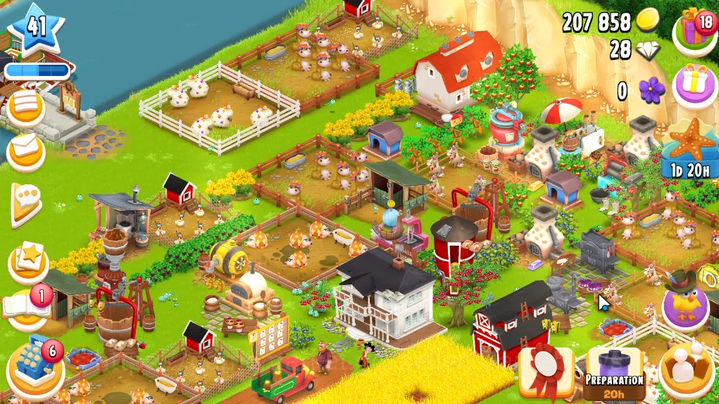 Hay Day Accounts Level 41 | Barn Storage 1050 + Silo Storage 625 | 207k Coins, 28 Diamonds |CN ON|Log Supercell ID|Take 1