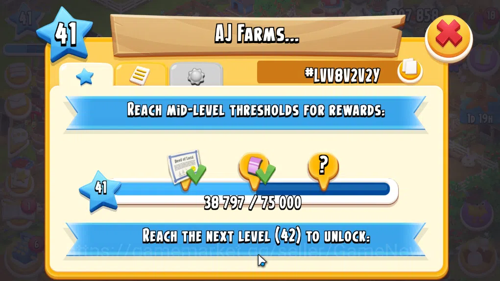 Hay Day Accounts Level 41 | Barn Storage 1050 + Silo Storage 625 | 207k Coins, 28 Diamonds |CN ON|Log Supercell ID|Take 10