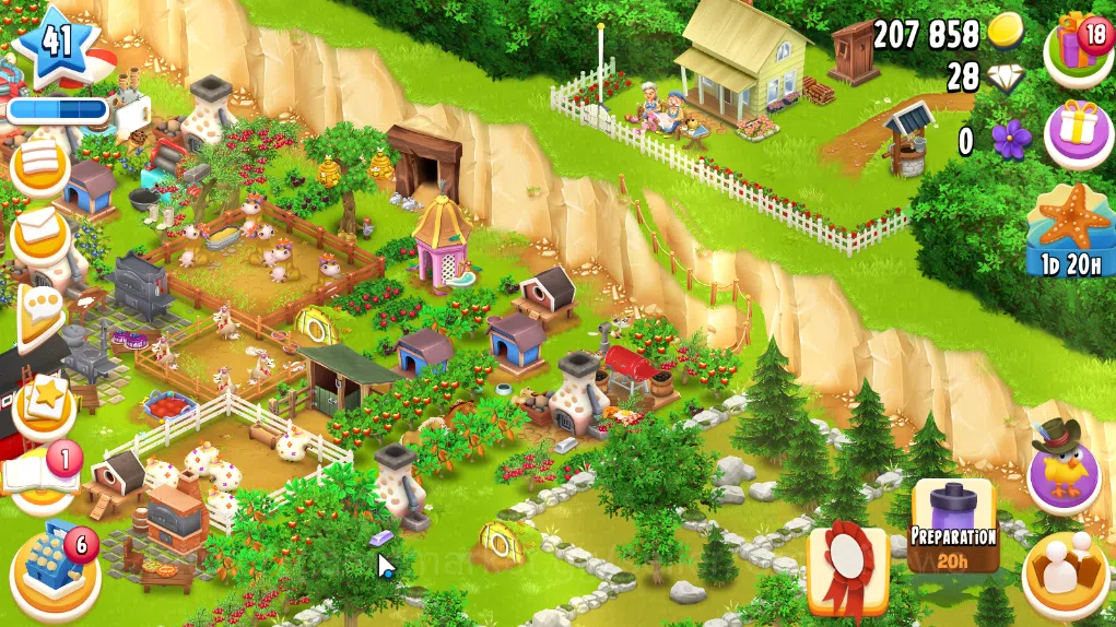 Hay Day Accounts Level 41 | Barn Storage 1050 + Silo Storage 625 | 207k Coins, 28 Diamonds |CN ON|Log Supercell ID|Take 2