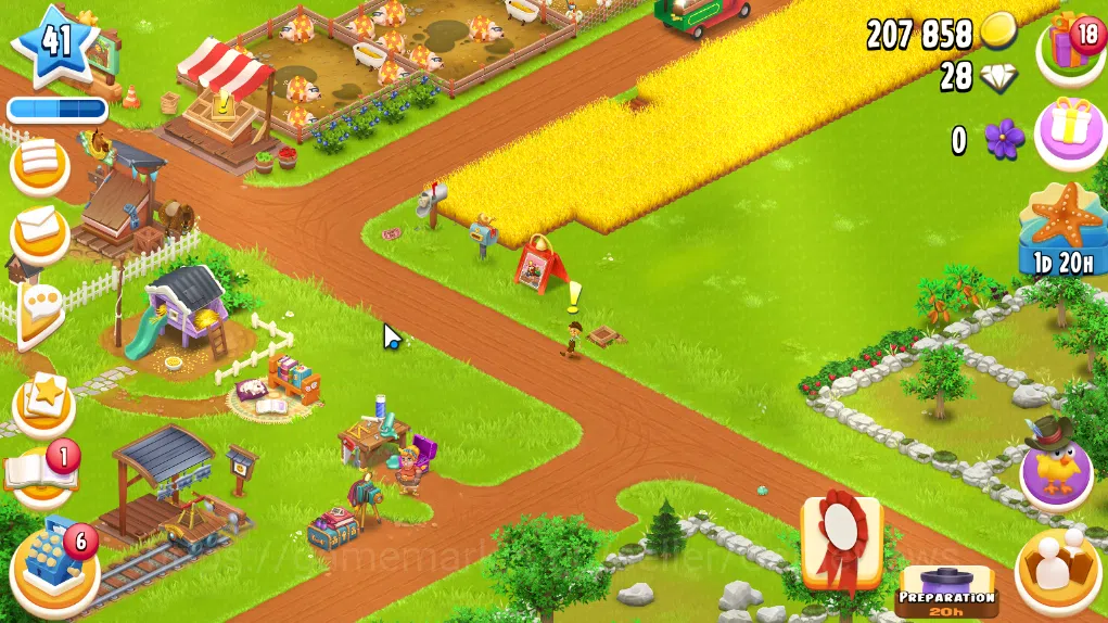 Hay Day Accounts Level 41 | Barn Storage 1050 + Silo Storage 625 | 207k Coins, 28 Diamonds |CN ON|Log Supercell ID|Take 3
