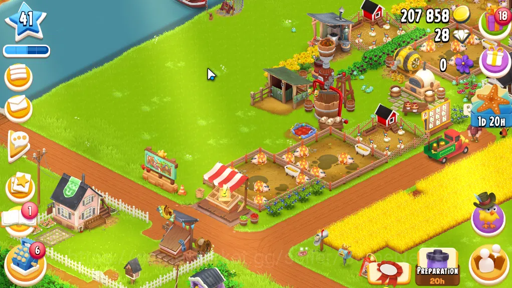 Hay Day Accounts Level 41 | Barn Storage 1050 + Silo Storage 625 | 207k Coins, 28 Diamonds |CN ON|Log Supercell ID|Take 4