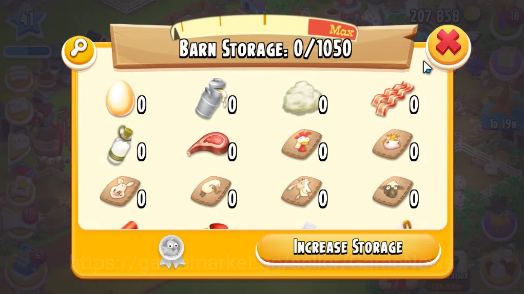 Hay Day Accounts Level 41 | Barn Storage 1050 + Silo Storage 625 | 207k Coins, 28 Diamonds |CN ON|Log Supercell ID|Take 7