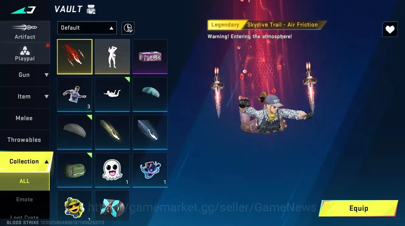 Blood Strike Accounts ASIA|ULTRA Melee Lightblade-Dark Force|Legendary [ image 6