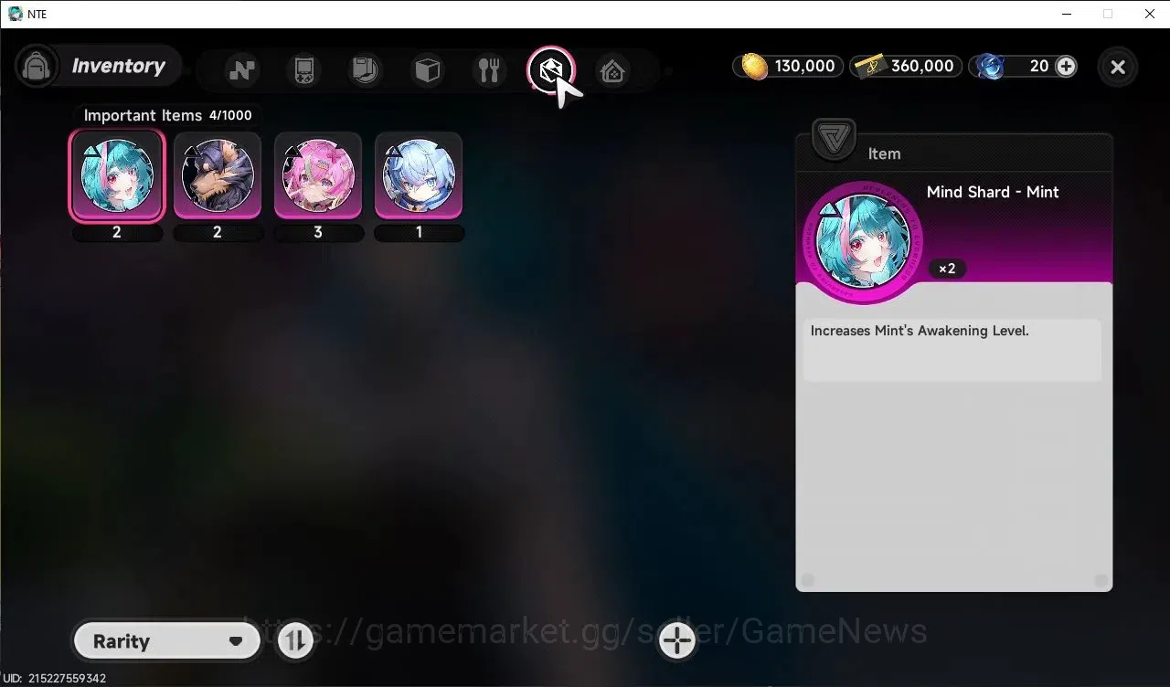 Neverness to Everness Accounts GLOBAL Europe | HL 3 | 1 S-Class Limited Hotori + Sign | Autumn Haze | 1 S-Class Selection 10