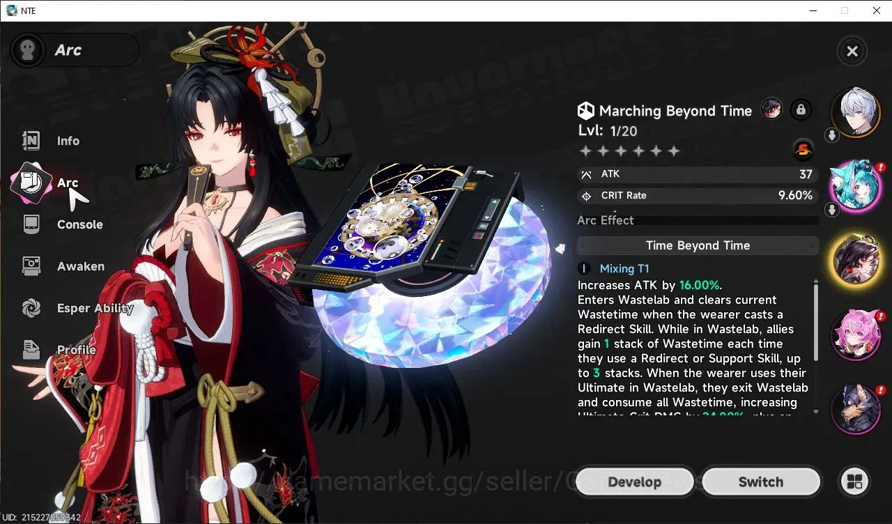 Neverness to Everness Accounts GLOBAL Europe | HL 3 | 1 S-Class Limited Hotori + Sign | Autumn Haze | 1 S-Class Selection 3