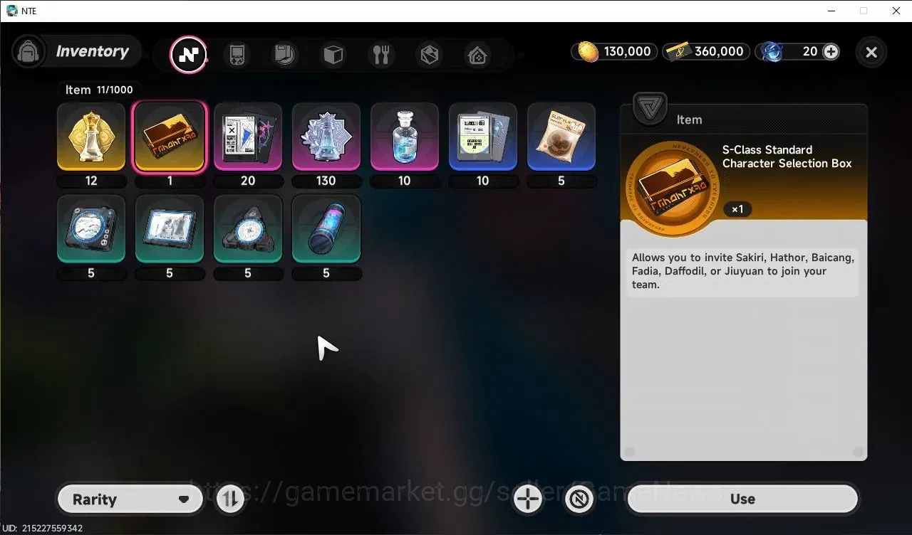 Neverness to Everness Accounts GLOBAL Europe | HL 3 | 1 S-Class Limited Hotori + Sign | Autumn Haze | 1 S-Class Selection 8