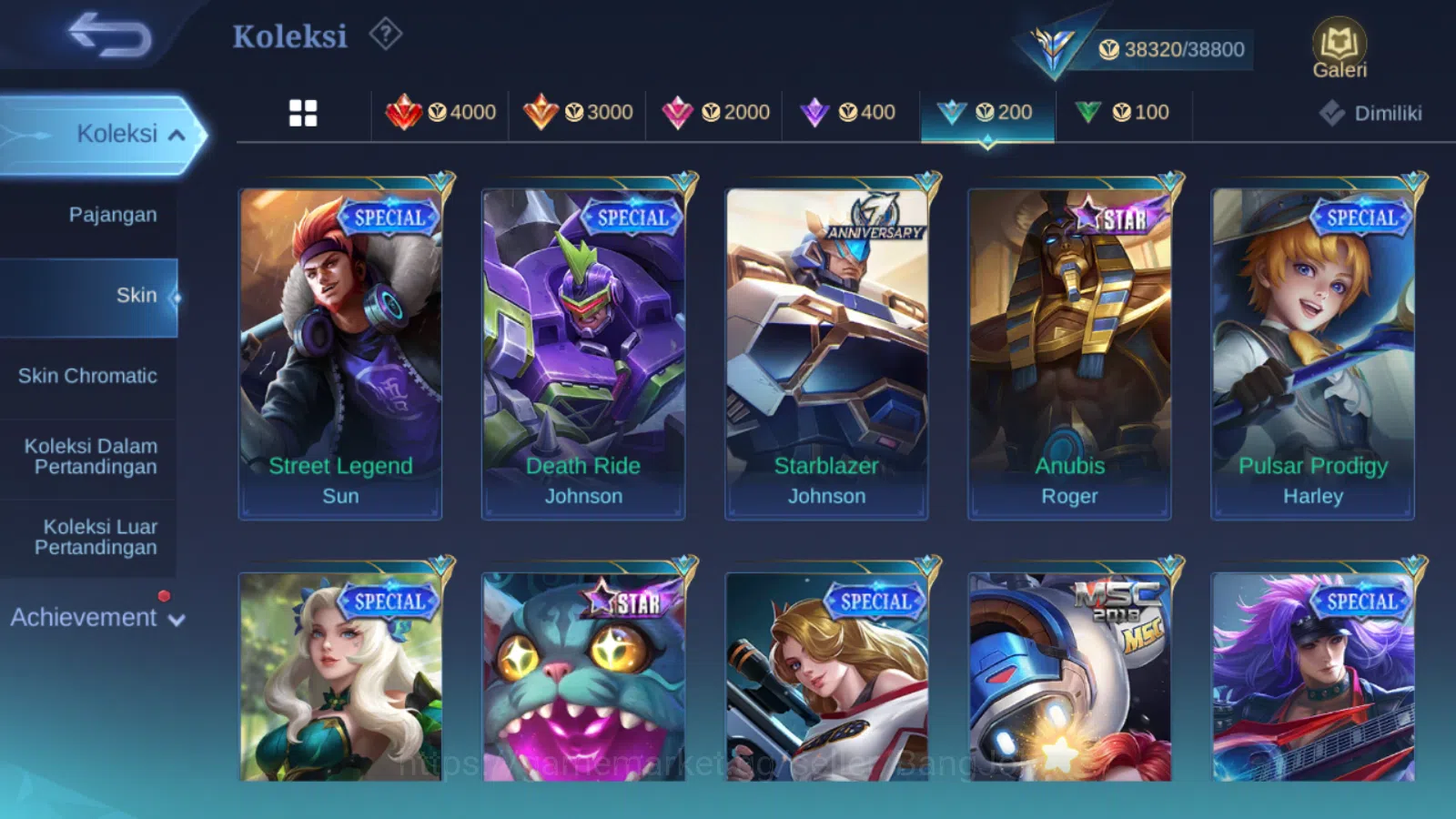 Mobile Legends: Bang Bang Accounts Others Hero 131 | skin 194 | saber saber | zodiac irithel | epic irithel | spongebob 16