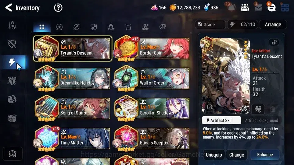 Epic Seven Accounts GLOBAL Unverif|New Era|5 ML(Salome,BArunka,Har set image 12