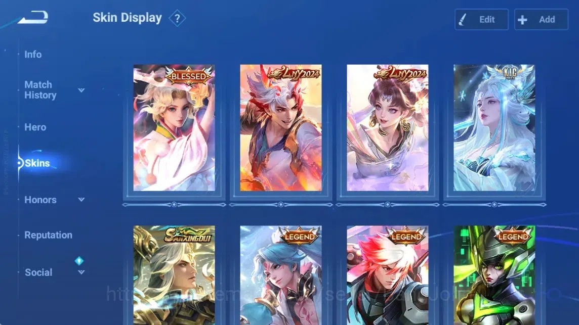 Honor of Kings Accounts Rare Skin Global|112H 234S|Blessed [Charlotte]|LNY2024 [Sun Ce&Lady Sun]|SXD [Hou Yi]|KIC [Luna]|1 5