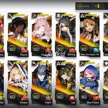 Arknights Accounts Starter ARKNIGHTS GLOBAL STARTER 13*6 , 3 LIMITED KIRIN YATO,SHU,EYJA ALTER