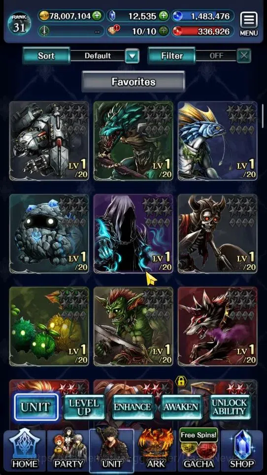 Last Cloudia Accounts Endgame GLOBAL END|12K Cryst|20 Collab Unit(Vargas,EstelleB,Ainz,Rena,Lelouch,HinataBayonetta,etc)|31K 10