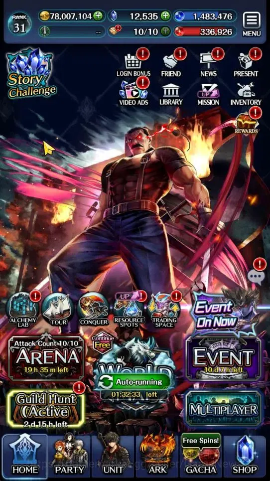 Last Cloudia Accounts Endgame GLOBAL END|12K Cryst|20 Collab Unit(Vargas,EstelleB,Ainz,Rena,Lelouch,HinataBayonetta,etc)|31K 17