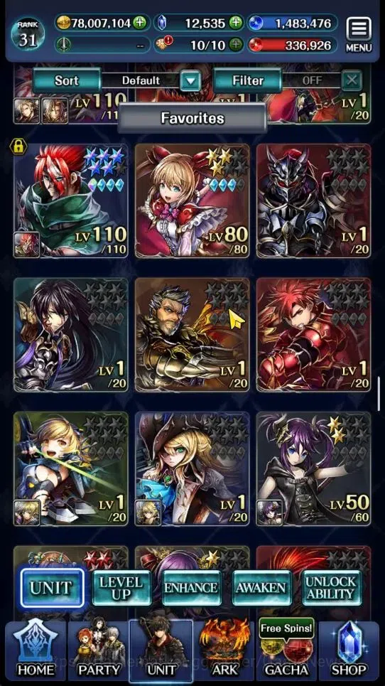 Last Cloudia Accounts Endgame GLOBAL END|12K Cryst|20 Collab Unit(Vargas,EstelleB,Ainz,Rena,Lelouch,HinataBayonetta,etc)|31K 6