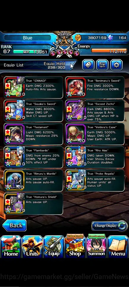 Grand Summoners Accounts Global|Rank 67|19 Ascend+5 TW|[Sayaka,Inumuta,Emiy image 15