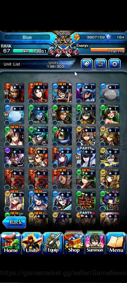 Grand Summoners Accounts Global|Rank 67|19 Ascend+5 TW|[Sayaka,Inumuta,Emiy image 16