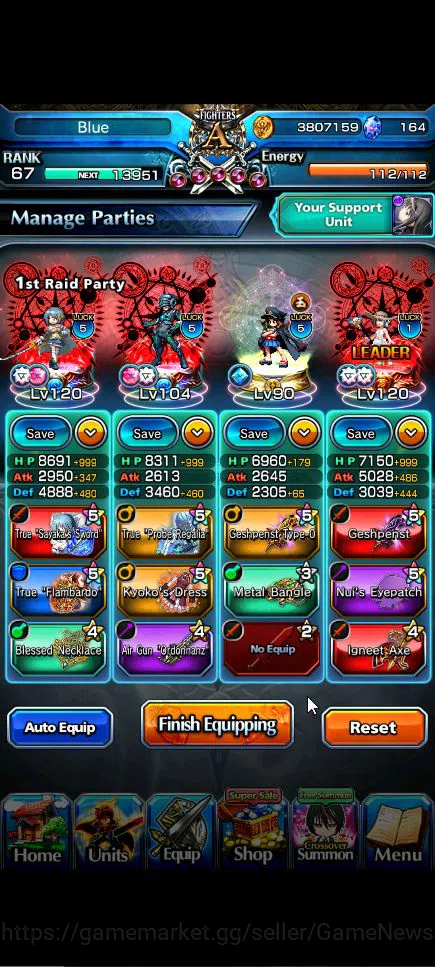 Grand Summoners Accounts Global|Rank 67|19 Ascend+5 TW|[Sayaka,Inumuta,Emiy image 18