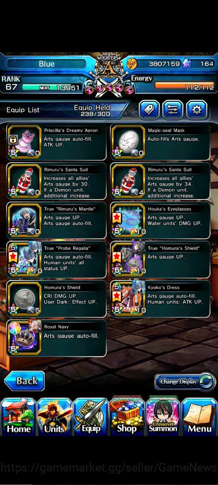 Grand Summoners Accounts Global|Rank 67|19 Ascend+5 TW|[Sayaka,Inumuta,Emiy image 5
