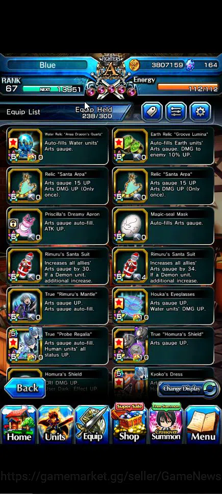 Grand Summoners Accounts Global|Rank 67|19 Ascend+5 TW|[Sayaka,Inumuta,Emiy image 6