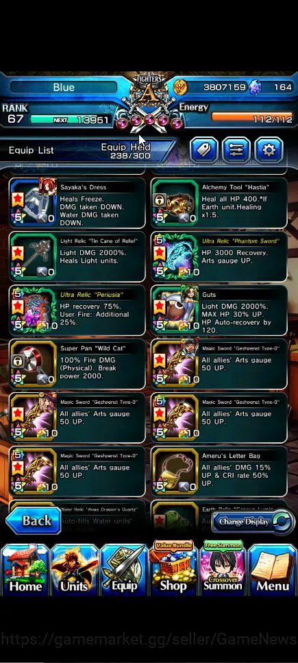 Grand Summoners Accounts Global|Rank 67|19 Ascend+5 TW|[Sayaka,Inumuta,Emiy image 7