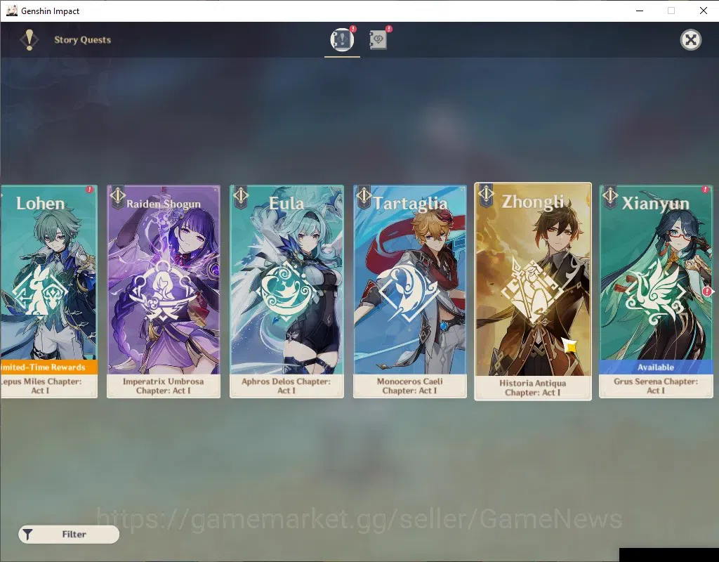 Genshin Impact Accounts ASIA|AR 51|4 Limited + 1 (*5 Weapon)|Raiden,Nahida image 15