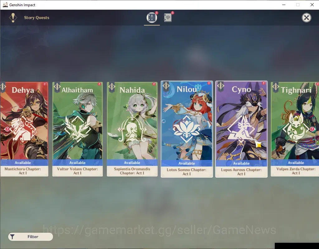 Genshin Impact Accounts ASIA|AR 51|4 Limited + 1 (*5 Weapon)|Raiden,Nahida image 16
