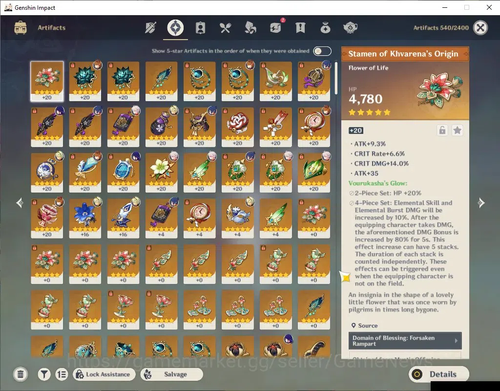 Genshin Impact Accounts ASIA|AR 51|4 Limited + 1 (*5 Weapon)|Raiden,Nahida image 4