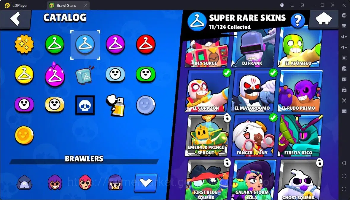 Brawl Stars Accounts Thropy 2664|49Brawler|3Max,6MaxHC|2 Hypercharge,2 Legend,4 Mythic,17 Epic Skin|20568 Bling|315 14