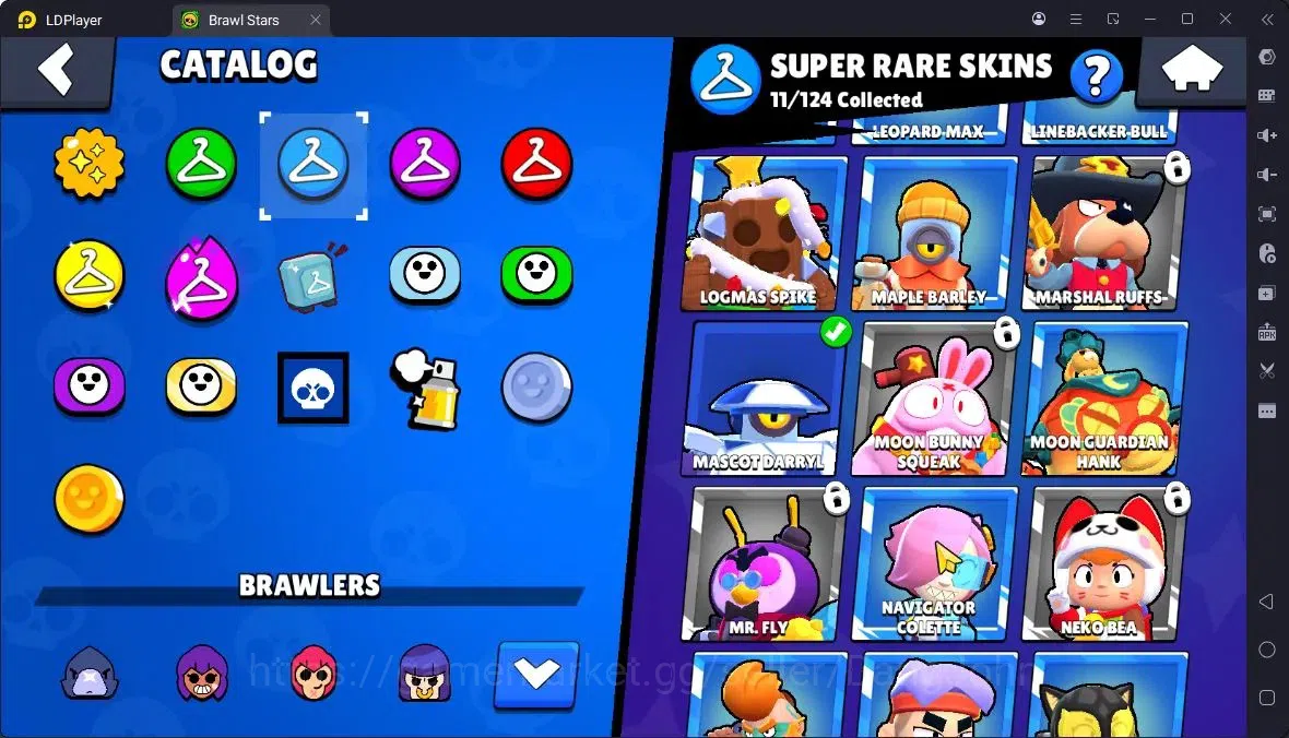 Brawl Stars Accounts Thropy 2664|49Brawler|3Max,6MaxHC|2 Hypercharge,2 Legend,4 Mythic,17 Epic Skin|20568 Bling|315 15