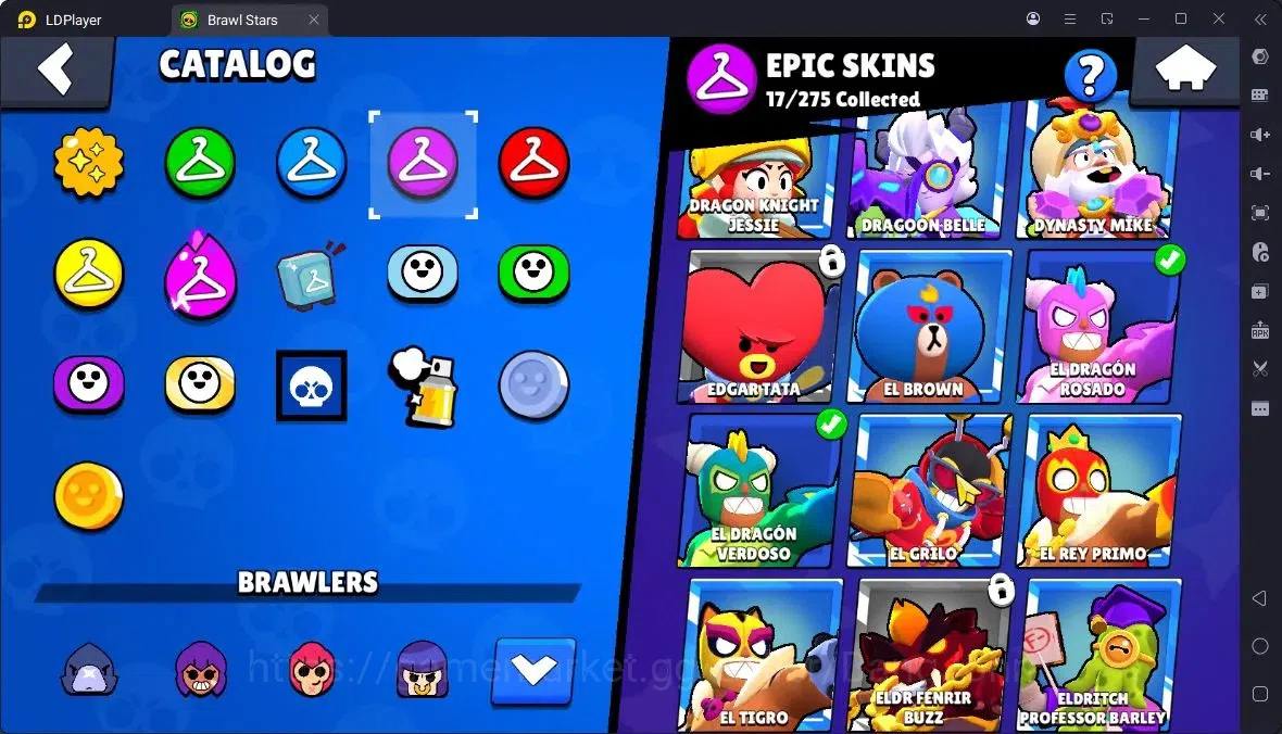 Brawl Stars Accounts Thropy 2664|49Brawler|3Max,6MaxHC|2 Hypercharge,2 Legend,4 Mythic,17 Epic Skin|20568 Bling|315 19