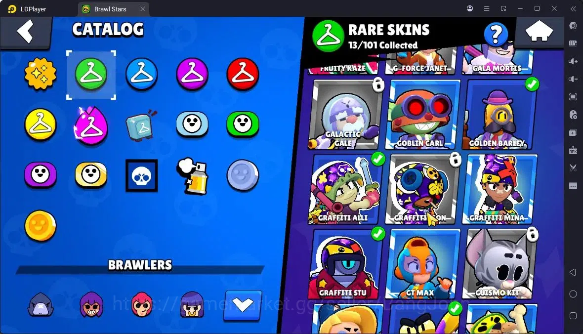 Brawl Stars Accounts Thropy 2664|49Brawler|3Max,6MaxHC|2 Hypercharge,2 Legend,4 Mythic,17 Epic Skin|20568 Bling|315 6
