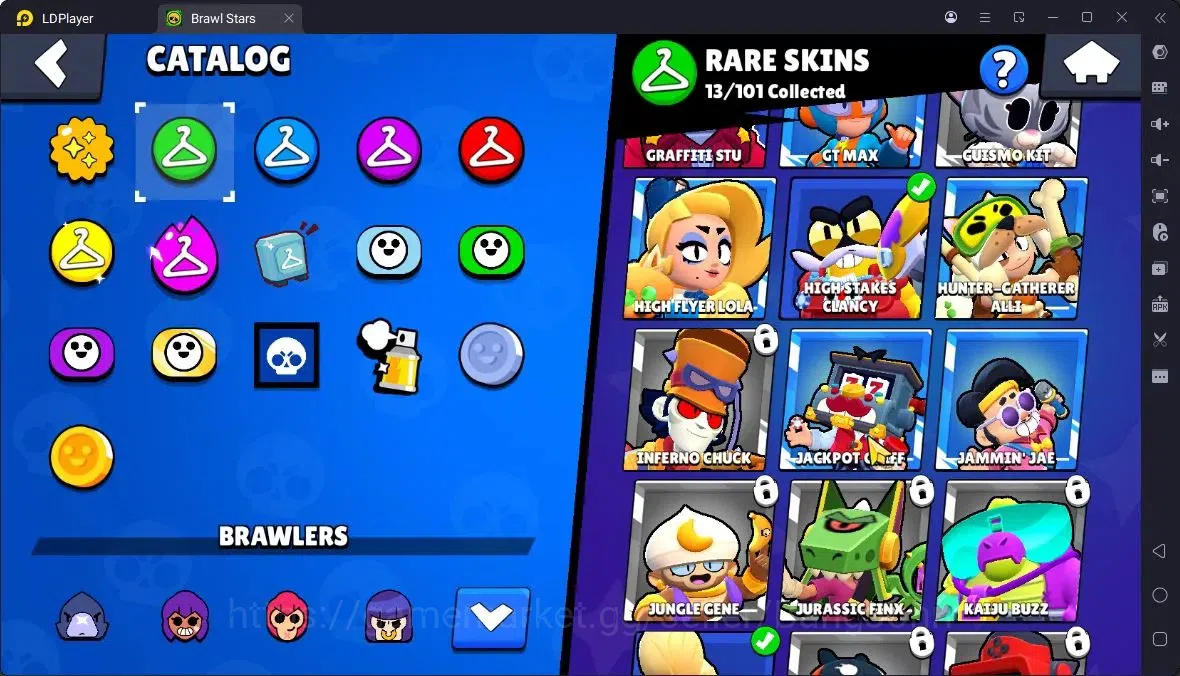 Brawl Stars Accounts Thropy 2664|49Brawler|3Max,6MaxHC|2 Hypercharge,2 Legend,4 Mythic,17 Epic Skin|20568 Bling|315 7