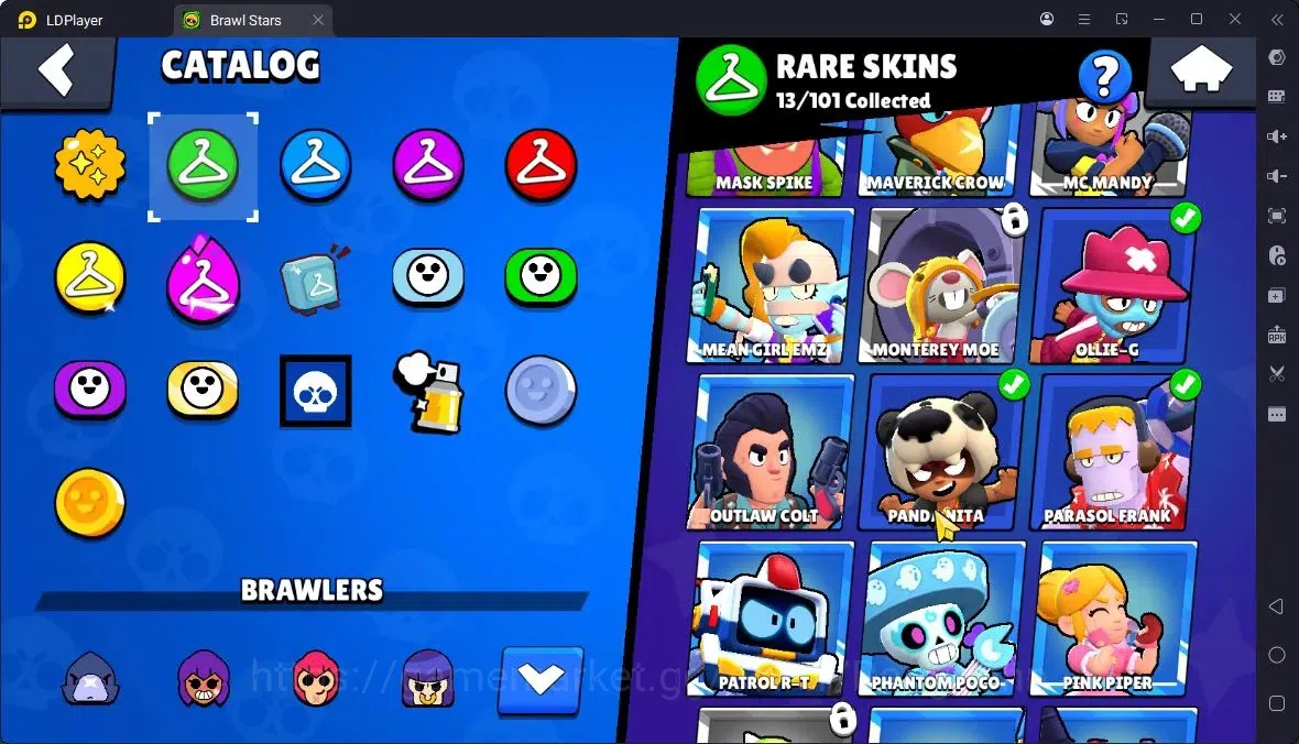 Brawl Stars Accounts Thropy 2664|49Brawler|3Max,6MaxHC|2 Hypercharge,2 Legend,4 Mythic,17 Epic Skin|20568 Bling|315 9