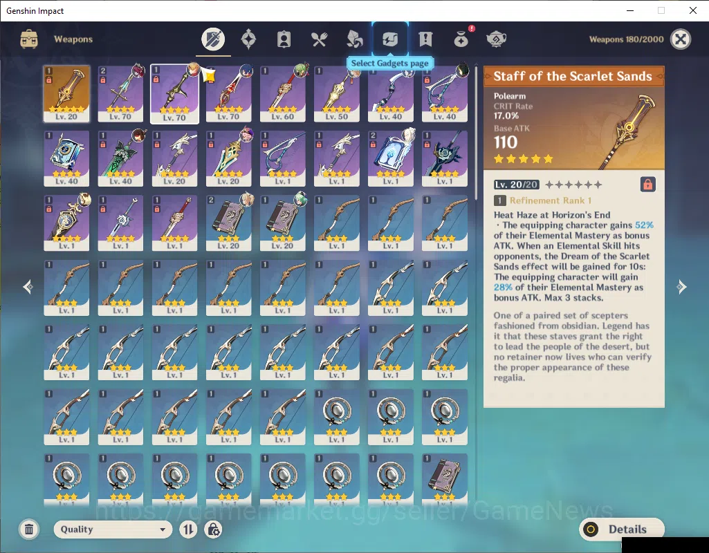 Genshin Impact Accounts ASIA|AR 40|1 Limited+1(*5Weapon)|Yelan|Mc Male|Low image 13